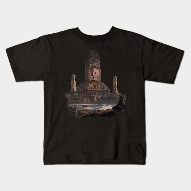 Tower Kids T-Shirt by Fantasiadesigns